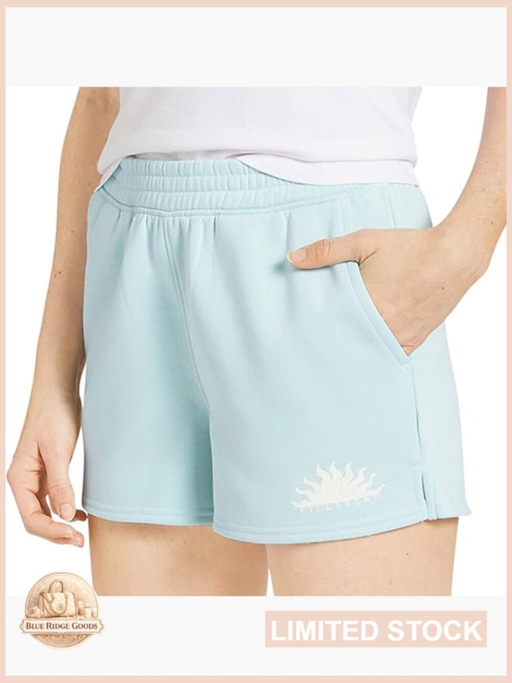 Regular Fit Midweight Active Fleece Runner Shorts Athleisure Dolphin Hem